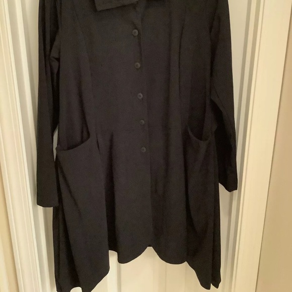 Spirit House Travel Jacket XS Lagenlook Artsy Witchcore Black Grunge - Picture 8 of 8